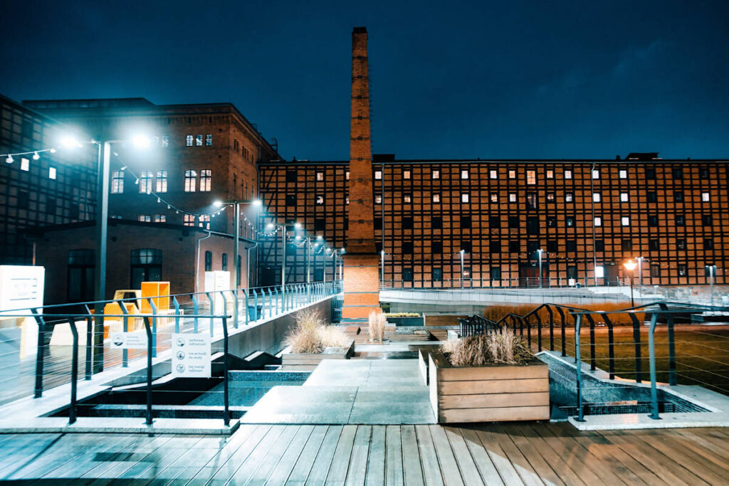 Młyny Rothera nocą / Fot. B.Witkowski / UMB